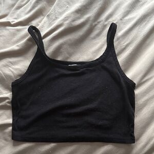 Colsie Black Women's Crop Top